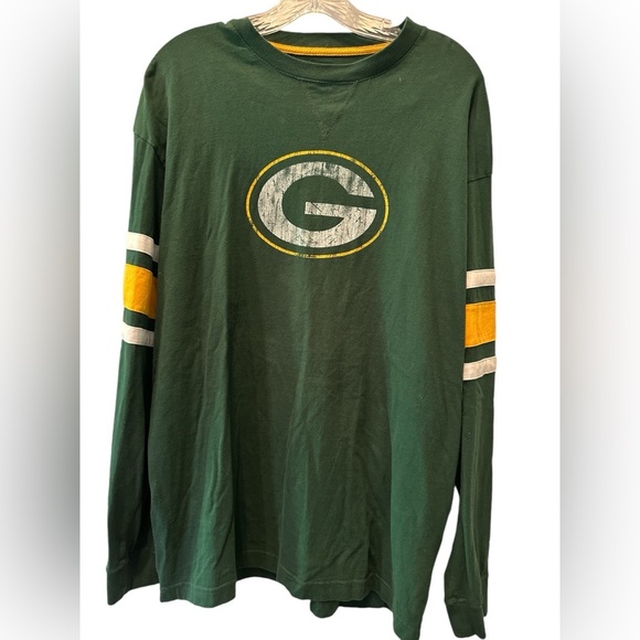 EUC Men's Green Bay Packers Sz Large Green Long Sleeve NFL Team Apparel - Picture 1 of 5